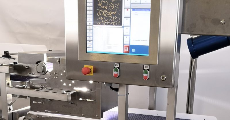 Inspección óptica de verduras congeladas