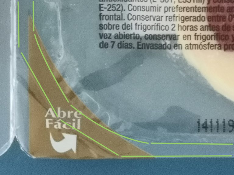 Inspección de soldadura con película parcialmente impresa